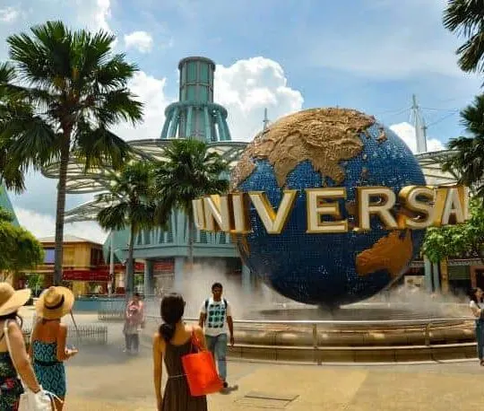 Universal Studios Singapore with a toddler