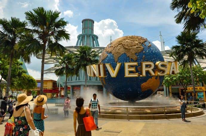 Universal Studios Singapore with a toddler