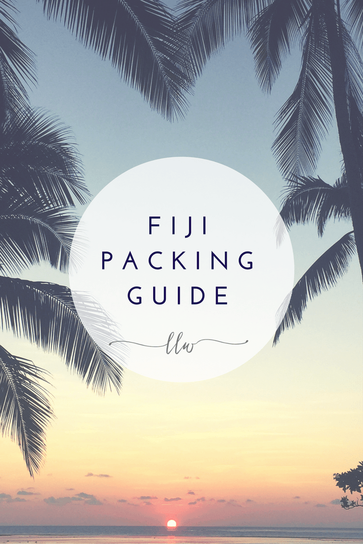 fiji travel packing list