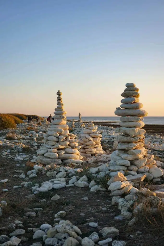 Rock art on oleron island, france