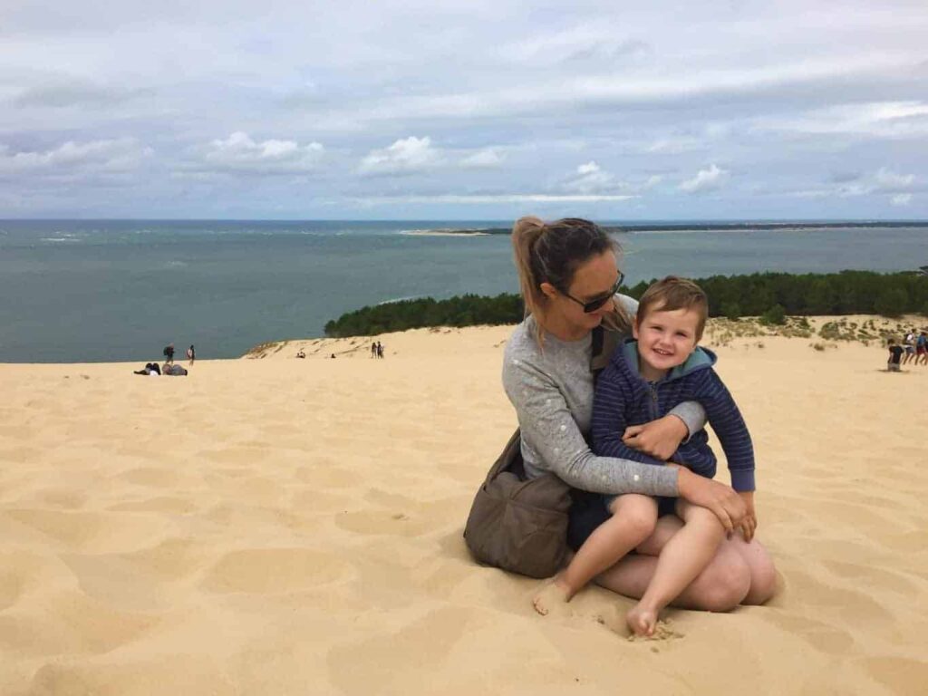 At the top of the Dune du pyla, France