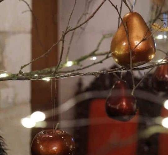 Inside the Chateau de Crazannes at Christmas
