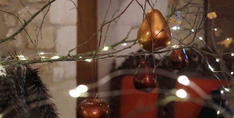 Inside the Chateau de Crazannes at Christmas