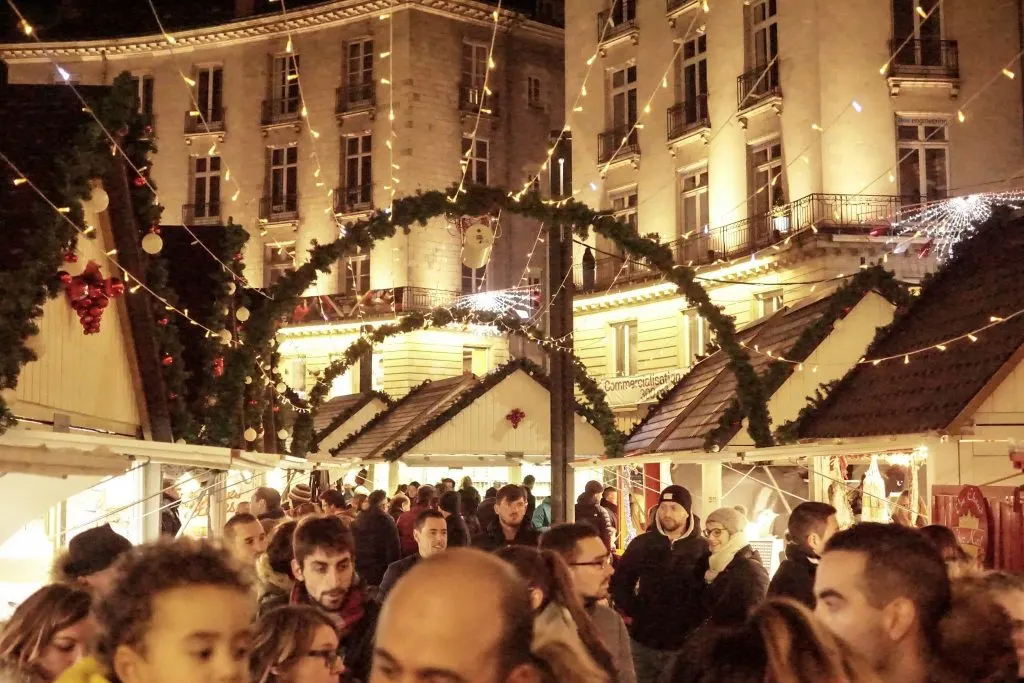 Nantes Christmas Markets, France. Marché de Noël à Nantes