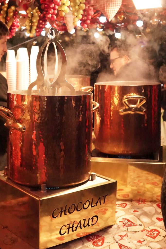 Chocolat Chaud at the Nantes Christmas Market in France