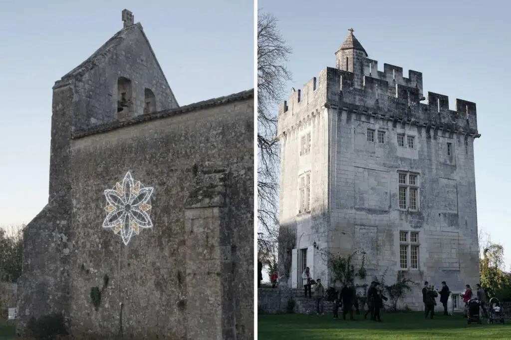 Buildings in the grounds of Chateau de Crazannes, France