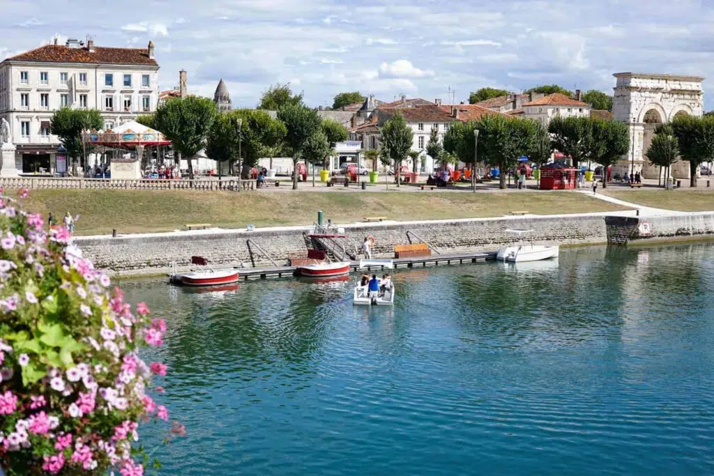 Saintes town centre. Charente-Maritime region, France