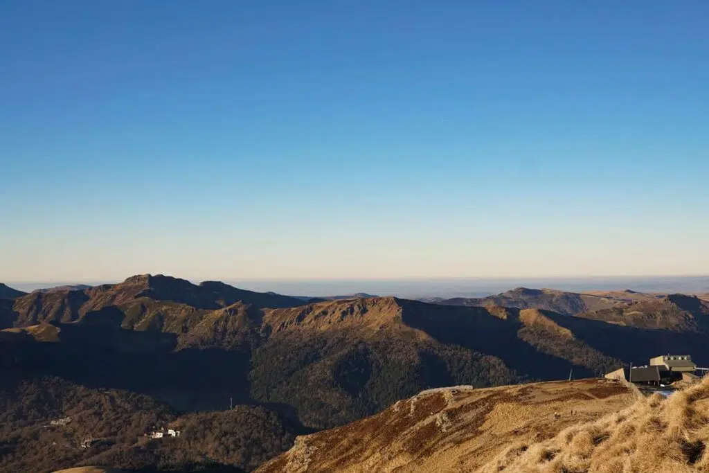 Family fun at Super Lioran ski station, Cantal, France