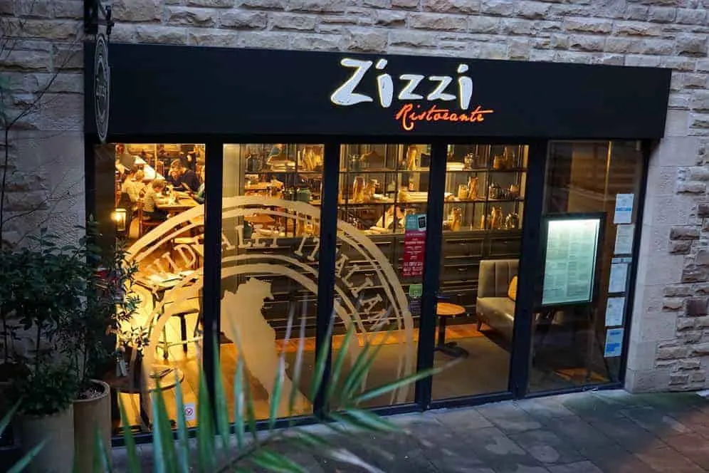 Zizzi's Italian restaurant in Edinburgh