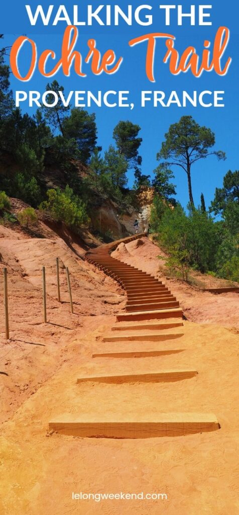 Walking the Ochre Trail in Provence, France. #france #provence #rousillon #walkimg