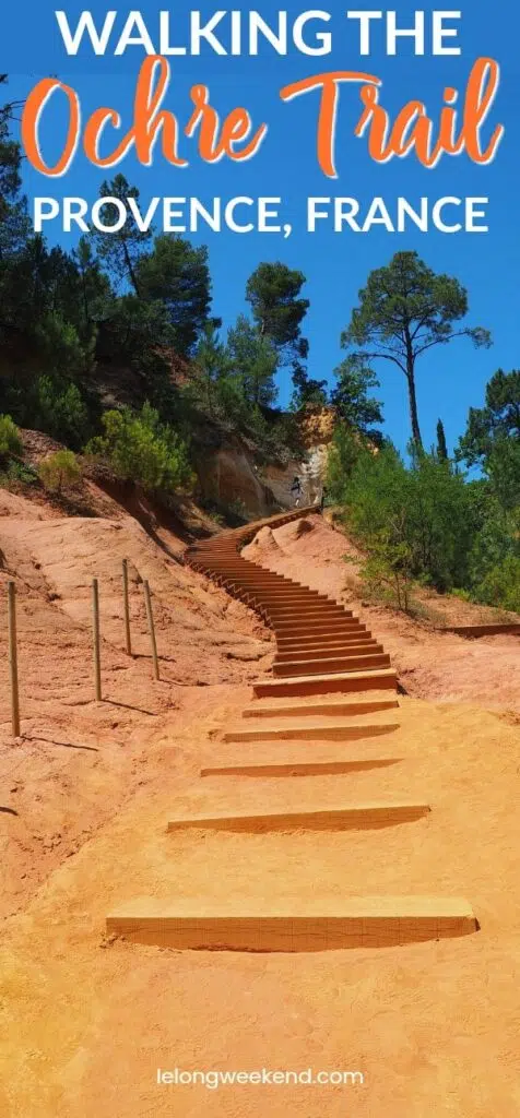 Walking the Ochre Trail in Provence, France. #france #provence #rousillon #walkimg