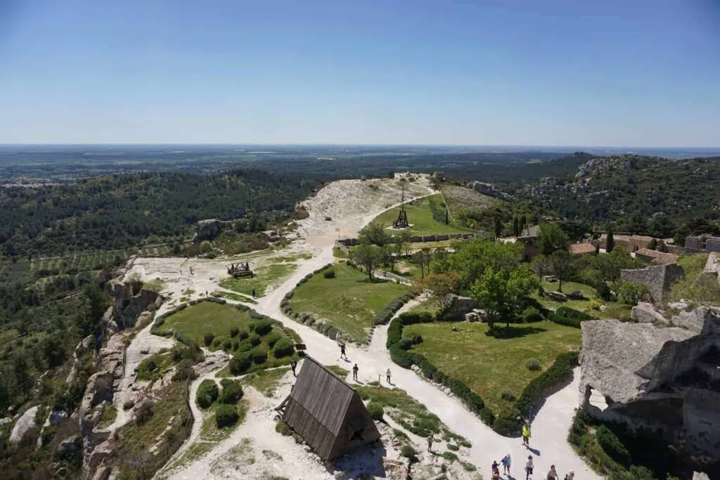 Exploring the citadel at Les Baux de Provence with kids.