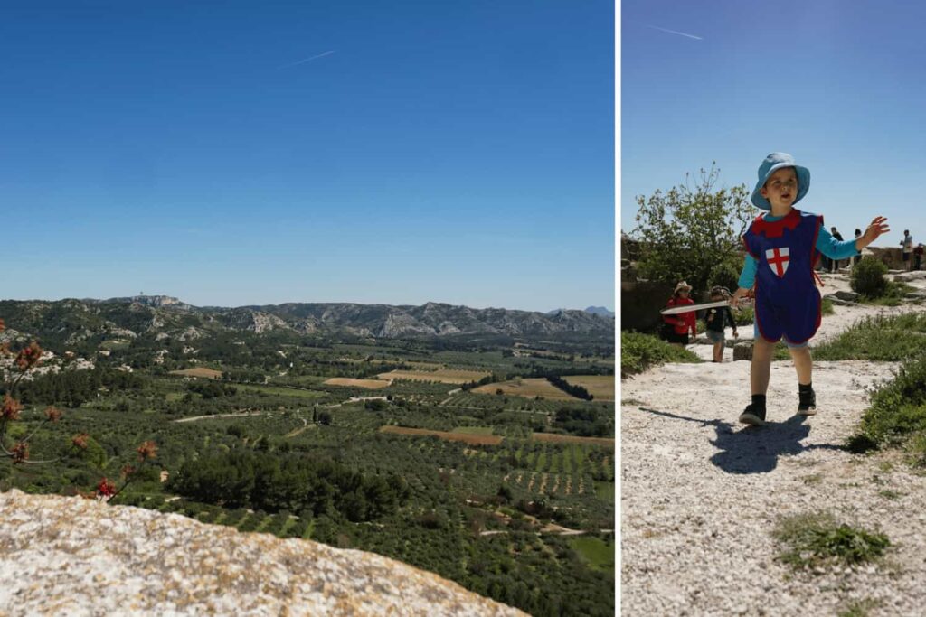 Kids activities in Provence, France. Chateau des Baux, Les Baux de Provence