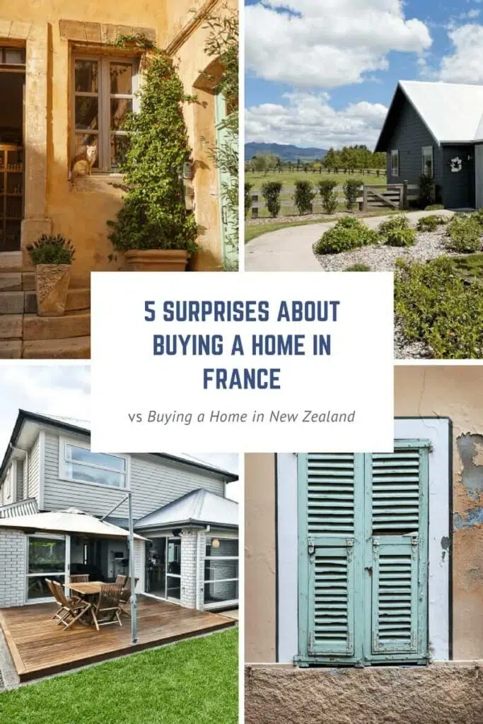 Thinking about buying a home in France? As fun as it can be to search for a home in France, there are a few speedbumps along the way! Read 5 surprises about buying a home in France vs buying a house in New Zealand!