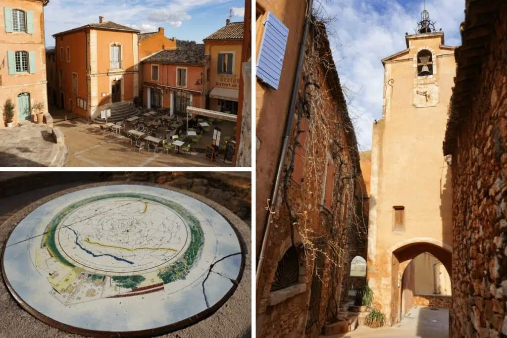 Attractions in Roussillon en Provence, one of France's most beautiful villages. Les Plus Beaux villages de France