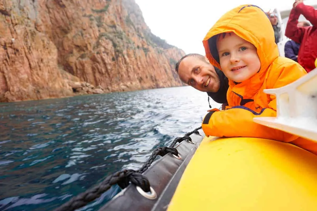 Corsica with Kids. Boat trip with Corse Emotion.