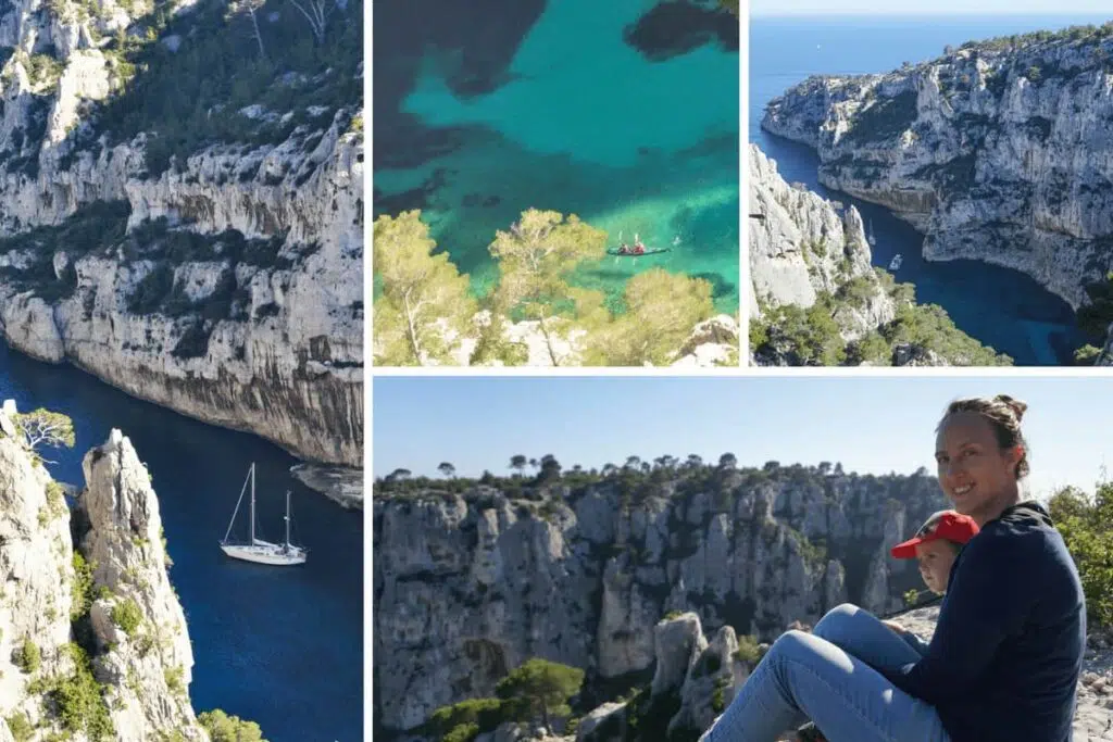 View of the calanque d'en vau, Cassis, France.