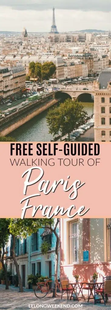 If you only have one day in Paris France, a self-guided walking tour can be a great way to see some of the best sights. We've created a free self-guided walking tour of Paris just for you! Walking tour of Paris | Paris Walking Tour | Free Paris Tour | One Day in Paris France | #paris #france #walking #tour