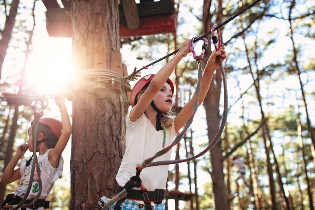 Adrenaline Forest is one of the best Christchurch things to do with kids.