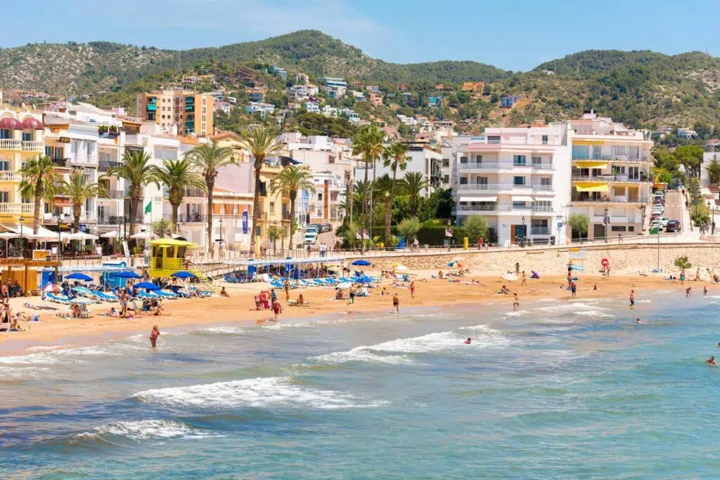 Sitges is a lovely coastal town near Barcelona Spain