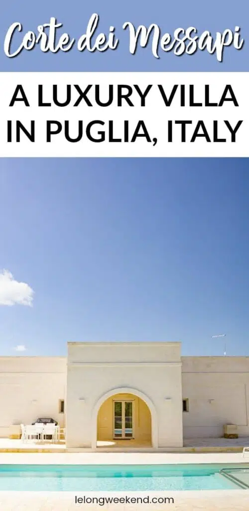 Looking for a bespoke experience in Puglia? Corte dei Messapi is a luxury villa with a difference. Find out why this unique property may be the right choice for your next holiday to Puglia, Italy. Luxury Villas in Puglia | Holiday Rentals in Puglia | Where to Stay in Puglia