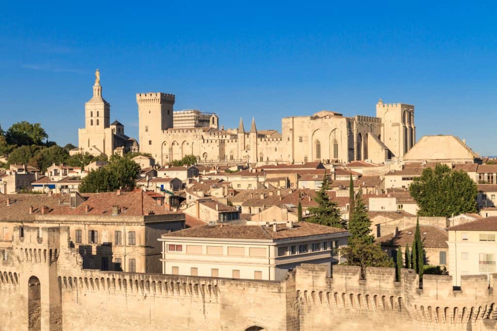 Avignon in Provence. Things to see in Avignon on a day trip from Aix-en-Provence.