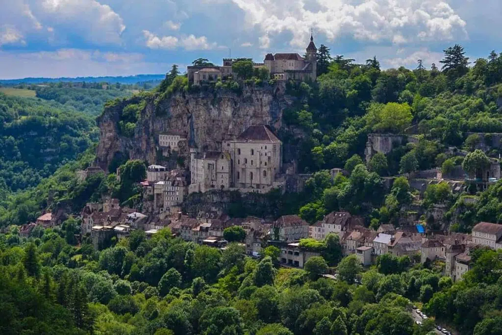Rocamadour in the Dordogne Valley is one of the most beautiful castles in France