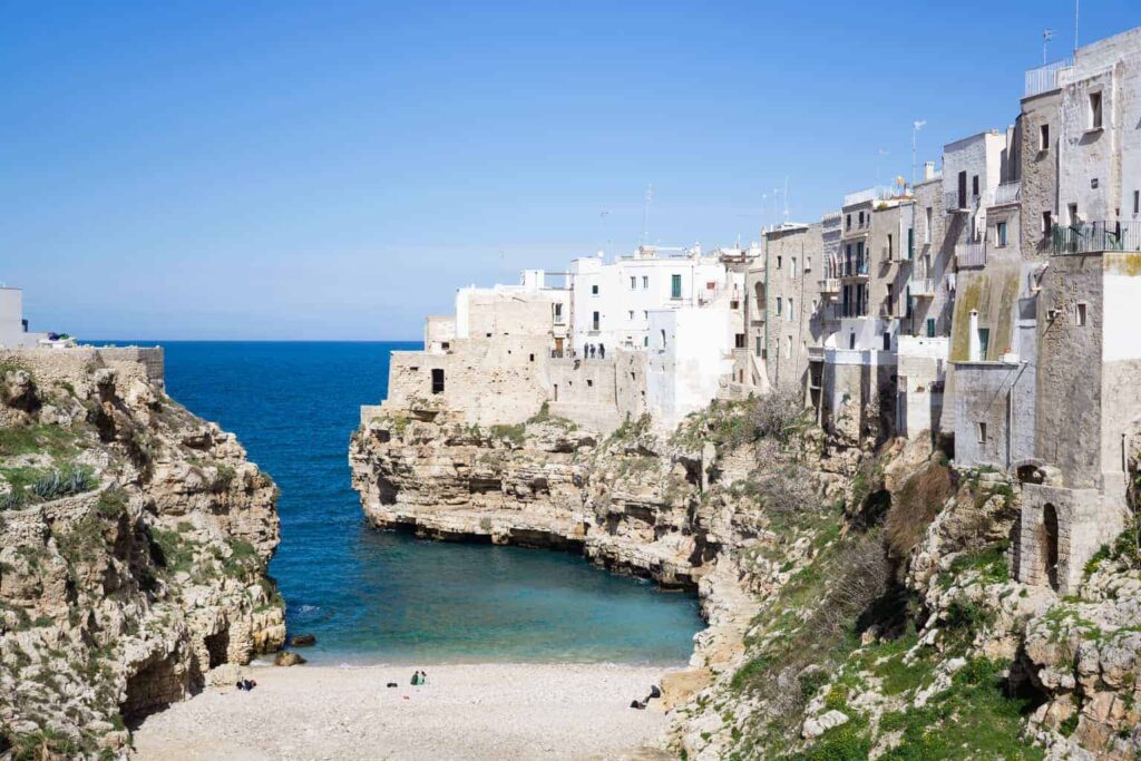 „Polignano a Mare“ yra vienas geriausių Apulijos (Italija) paplūdimių