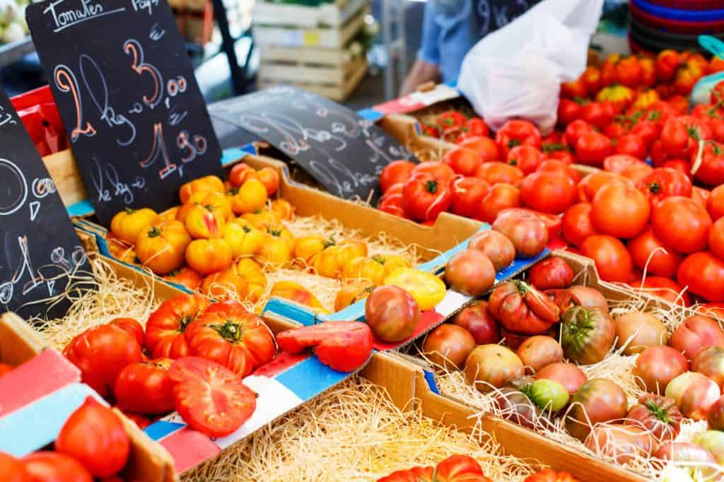 French farmers markets are a great place to shop as a vegan in France