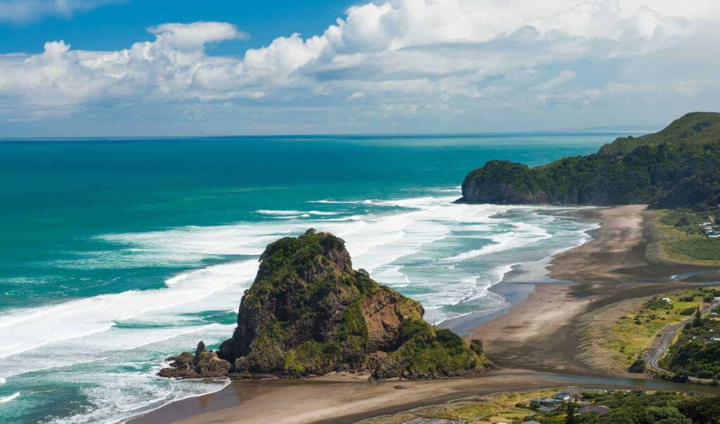 Piha beach near Auckland is one of New Zealand's best beaches