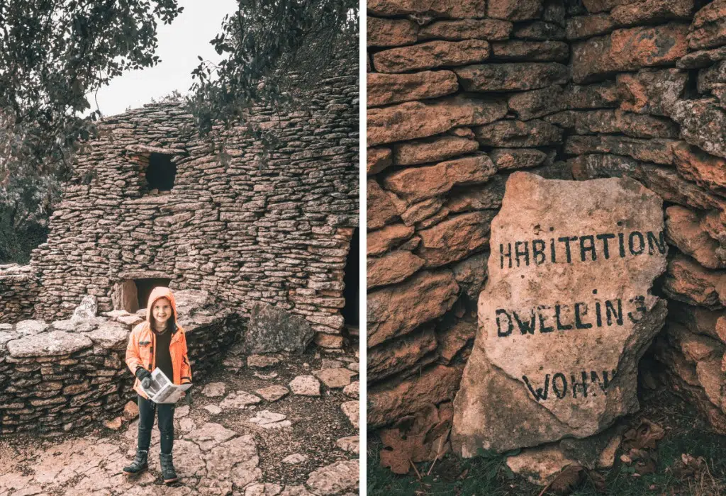 The village des bories near Gordes in Provence is a great family day out.