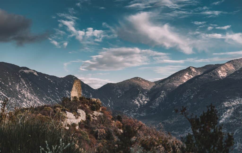 Chateau du Beaumont du Ventoux. Secret castles in Provence, France.