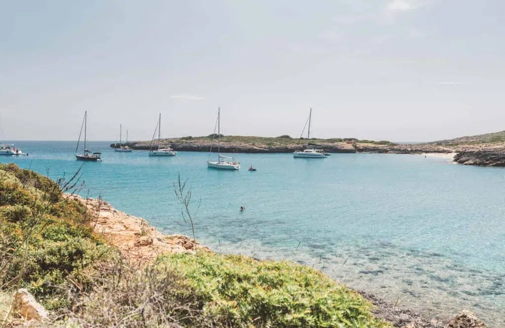 Cala Varques is a beautiful secluded beach in Mallorca.