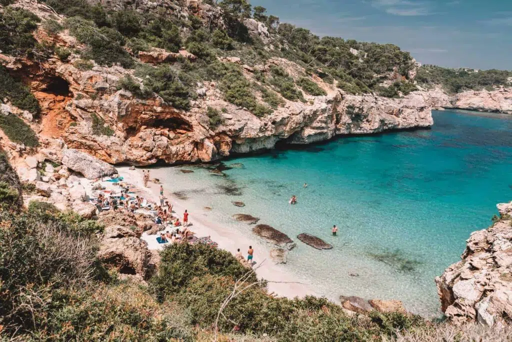 Best beaches in Mallorca, Spain.