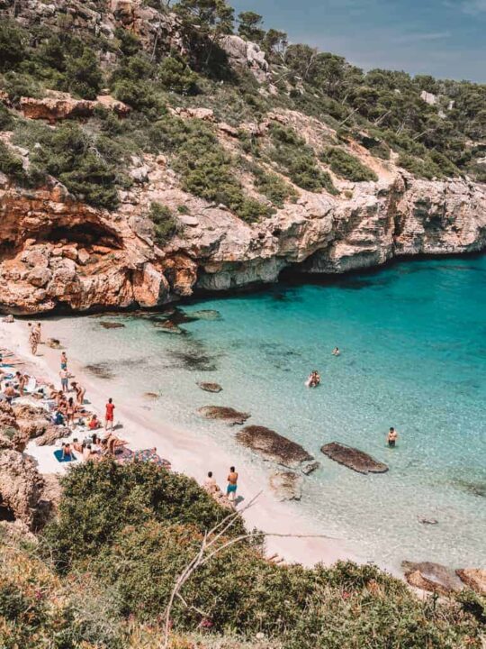 Best beaches in Mallorca, Spain.