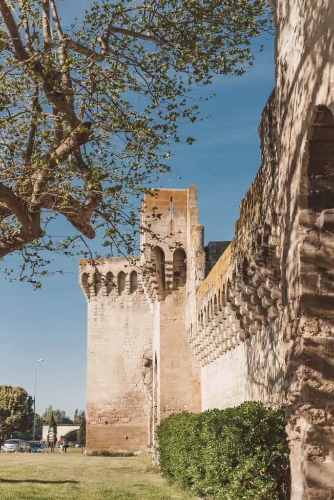 Avignon's old city walls.