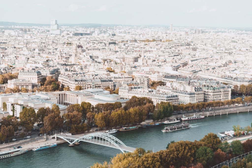 View from the Eiffel Tower in Paris