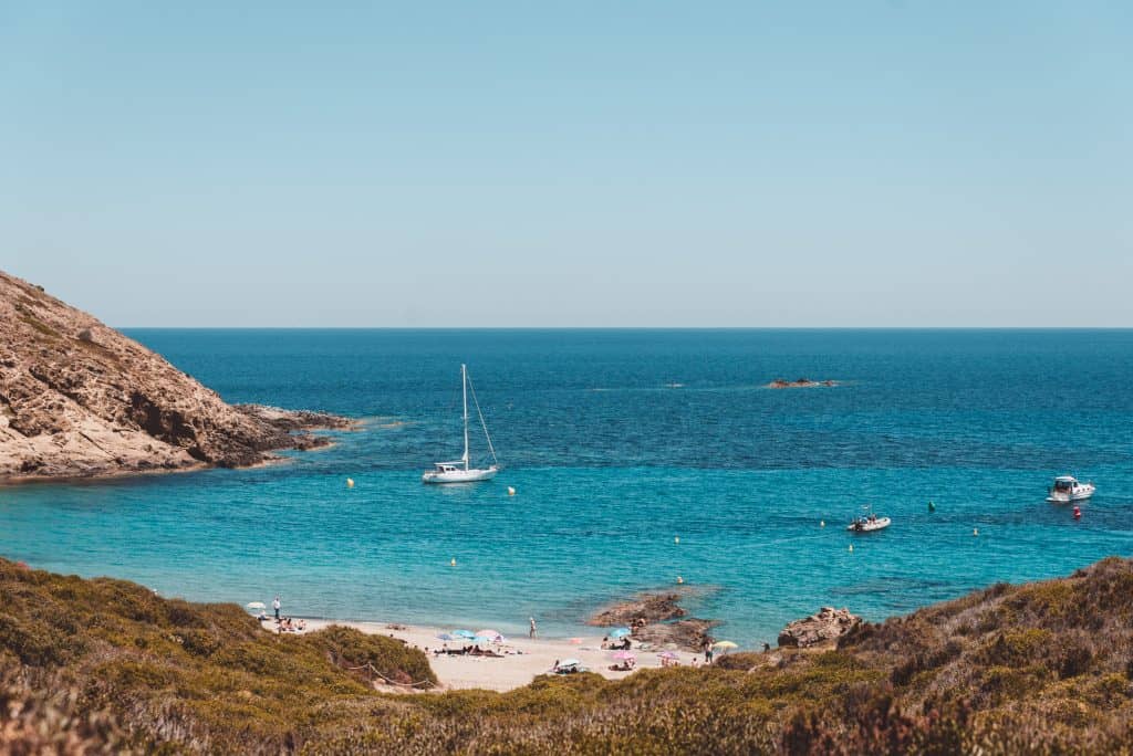 Sa Mesquida beach in Menorca, Spain