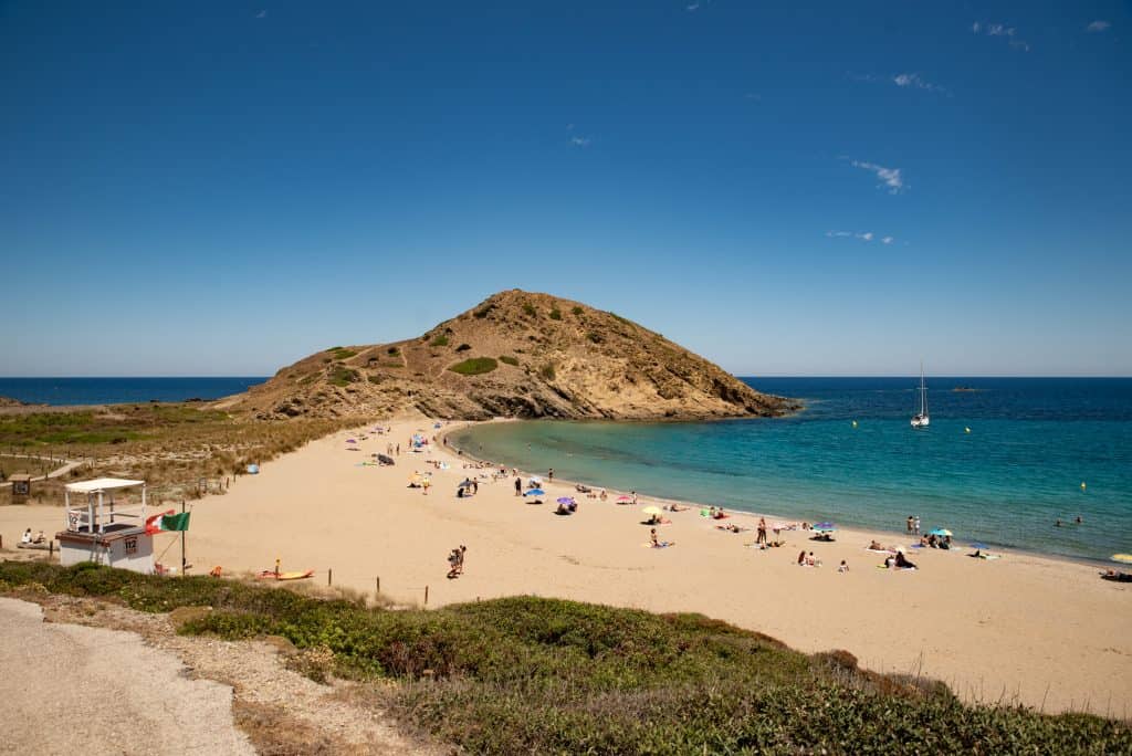 Sa Mesquida beach in Menorca, Spain