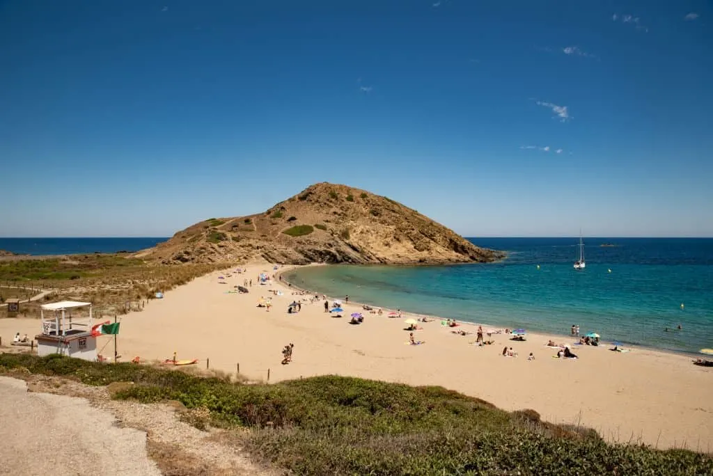 Sa Mesquida beach in Menorca, Spain