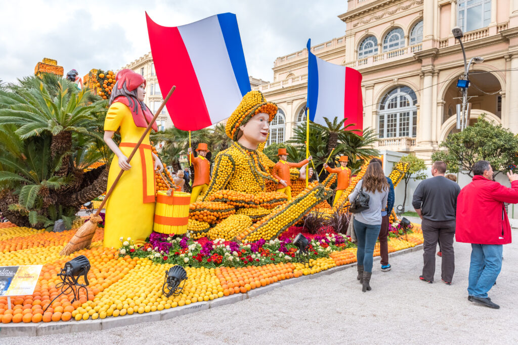 Menton Lemon festival in France