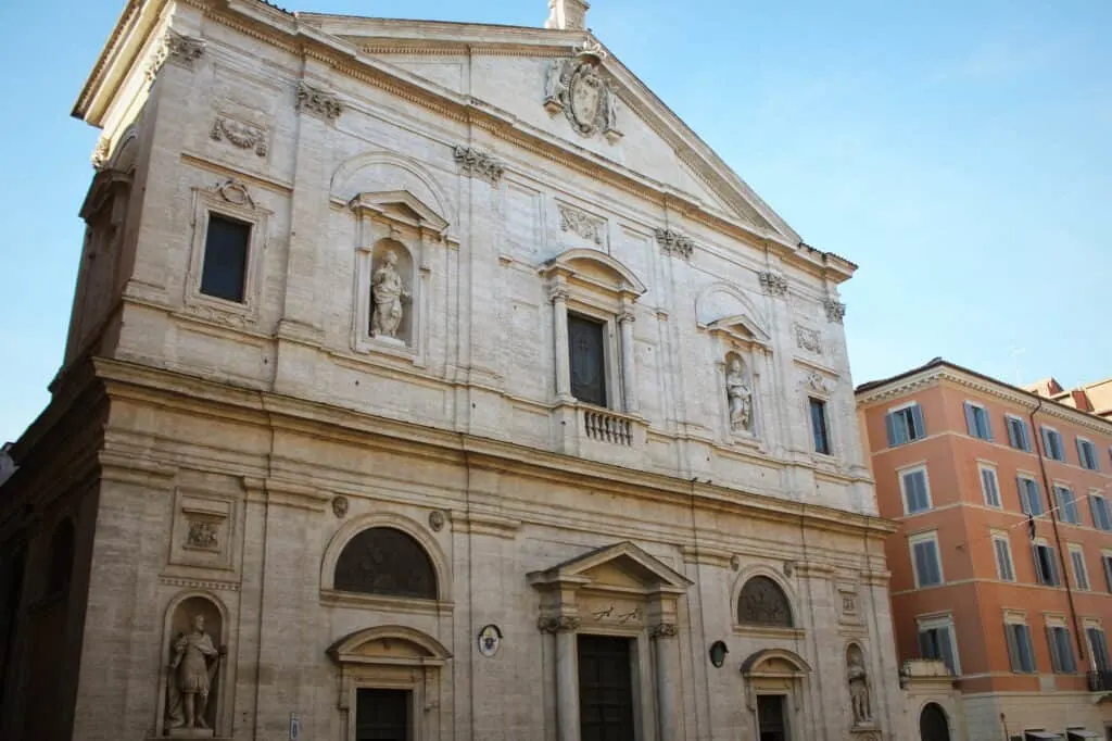 The Church of St. Louis of the French in Rome, Italy