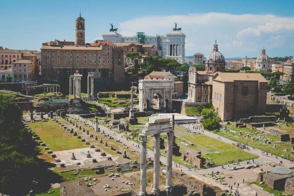 Visit the Roman Forum on a walking tour of Rome