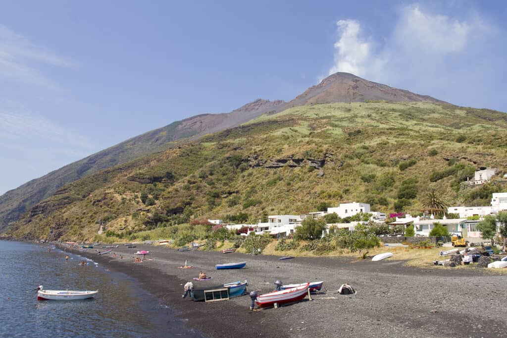 Stromboli Island in Italy