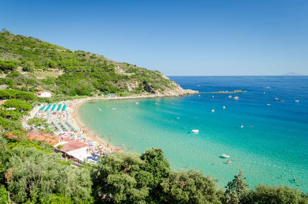 Island of Elba off the coast of Italy