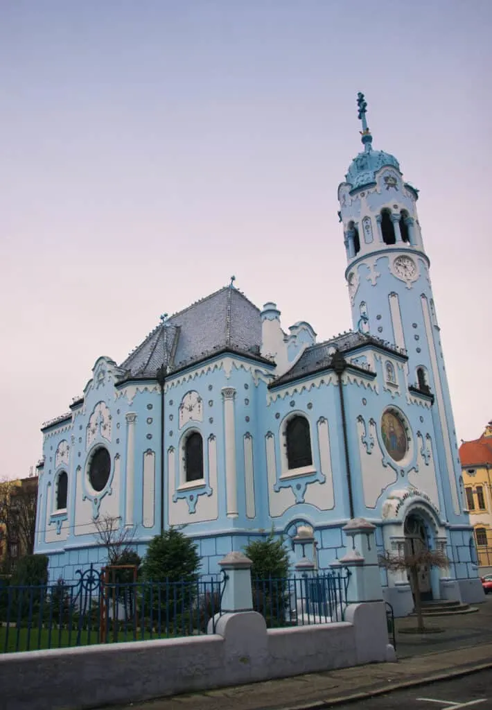The Blue Church in Bratislava is one of the things you must see on a Bratislava day trip!