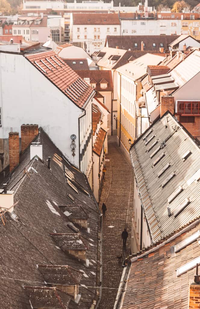 View from St Michael's Tower in Bratislava