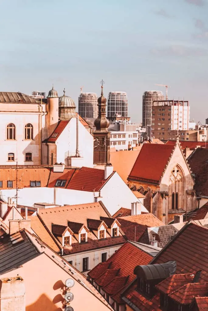 View from St Michael's Tower in Bratislava