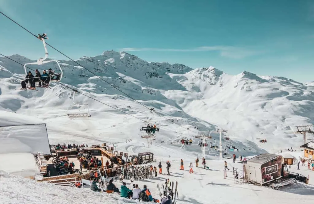 Val Thorens, France, is a beautiful place to visit in Europe in March.