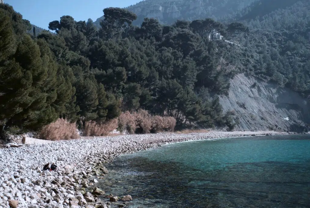 Arena beach in Cassis, France